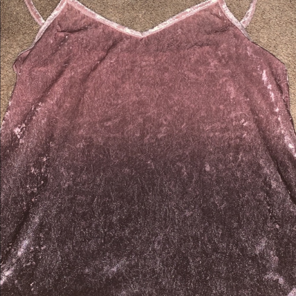pink & purple ombré tank top
